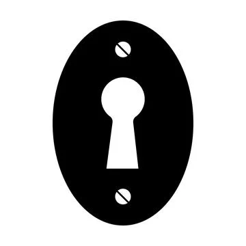 Key hole icon vector. Security, protection concept for graphic design, logo, Stock-Illustration