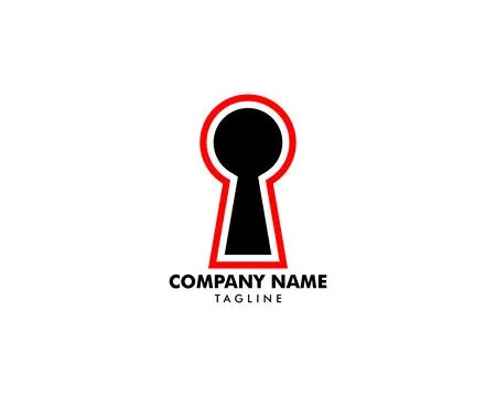 Key Hole Logo Template Illustration Design Stock Illustration