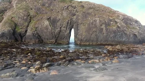 Key Hole Rock Formation Video stock 70593922