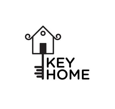 Key home logo, icon vector illustration Stock-Illustration