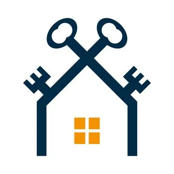 Key Home Security vector Logo Design Real Estate Icon Stock-Illustration