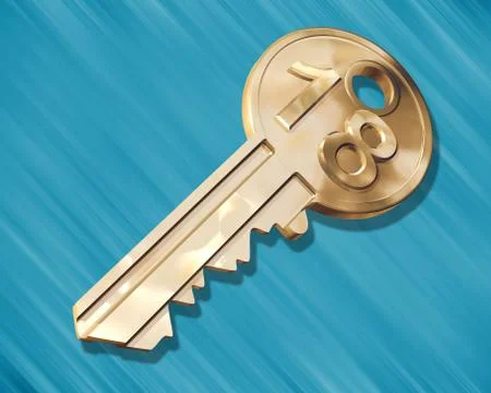 Key to the house Stock Illustration