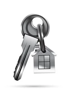 Key with house Stock Illustration