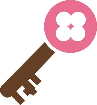Key icon for access and interface security 스톡 일러스트