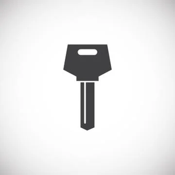 Key icon on background for graphic and web design. Creative illustration concept Stock Illustration