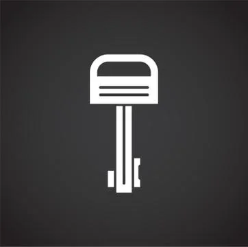 Key icon on background for graphic and web design. Creative illustration concept Stock Illustration