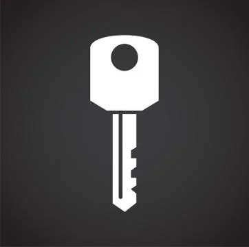 Key icon on background for graphic and web design. Creative illustration concept Stock Illustration