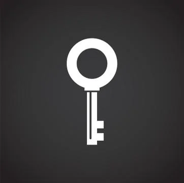 Key icon on background for graphic and web design. Creative illustration concept Illustrazione stock