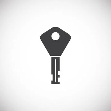 Key icon on background for graphic and web design. Creative illustration concept Stock Illustration