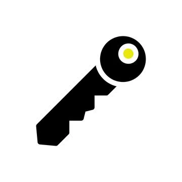 Key Icon. Concept of Access, Security, and Opening. Stock Illustration