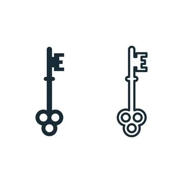Key Icon Design Template Elements Stock Illustration
