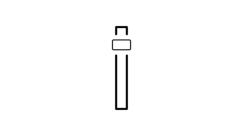 Key icon displayed on a black background, symbolizing security or access. Stock Footage 333663185