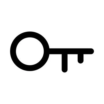 Key icon. Editable line icon. Professional and modern outline icon vector i.. Stock Illustration