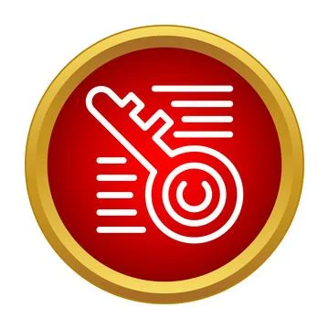 Key icon ensuring digital access and security control Stock Illustration