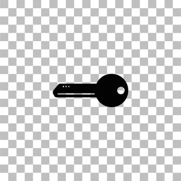 Key icon flat Stock Illustration