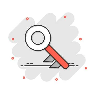 Key icon in flat style. Password vector illustration on white isolated backgr Stock Illustration