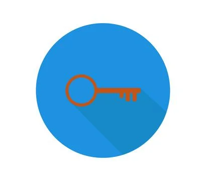 Key icon illustrated in vector on white background Stock Illustration
