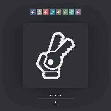 Key icon Ilustración de archivo