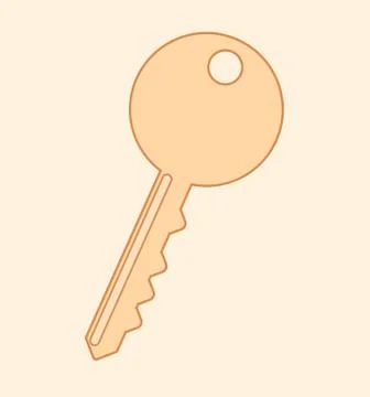 Key icon Illustrazione stock