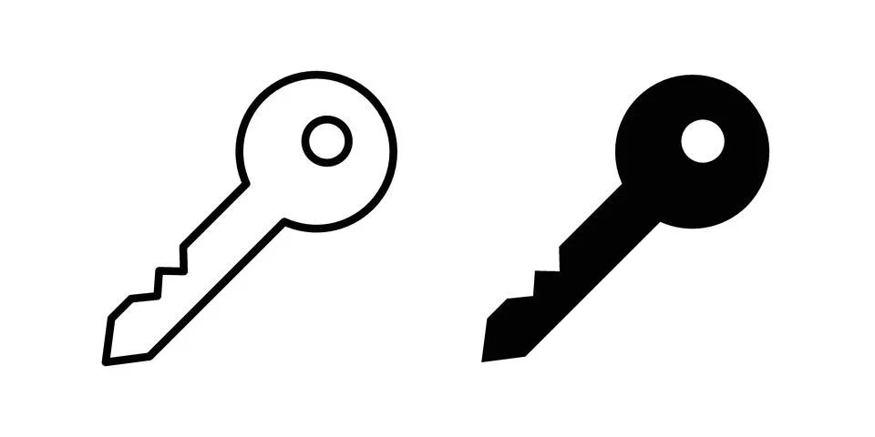 Key icon Illustration set. Vector Eps10 for apps Stock Illustration