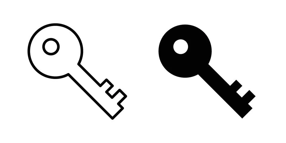 Key icon Illustration set. Vector Eps10 for apps Stock Illustration