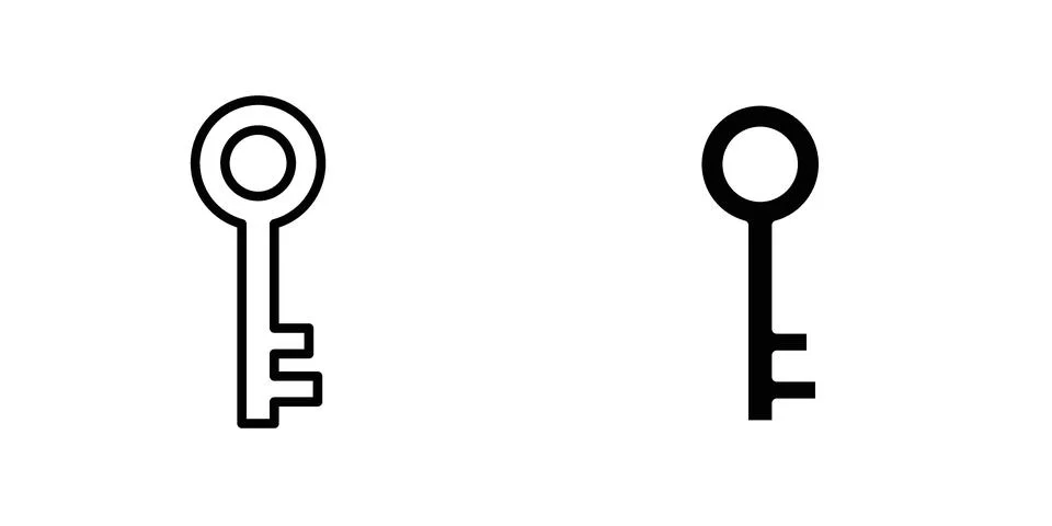 Key icon illustration vector, icon set for apps Stock Illustration
