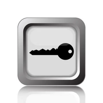 Key icon. Internet button on white background.. Stock Illustration