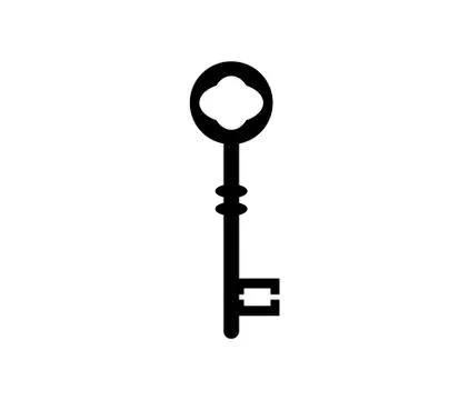 Key icon isolated on white background. vector illustration Stock Illustration