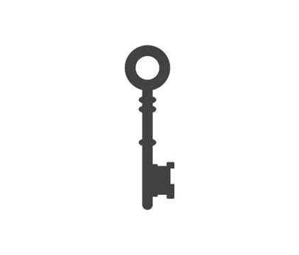 Key icon isolated on white background. vector illustration Stock Illustration