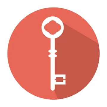 Key icon isolated on white background. vector illustration Stock Illustration