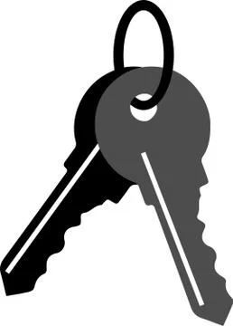 Key icon isolated on white background Stock Illustration