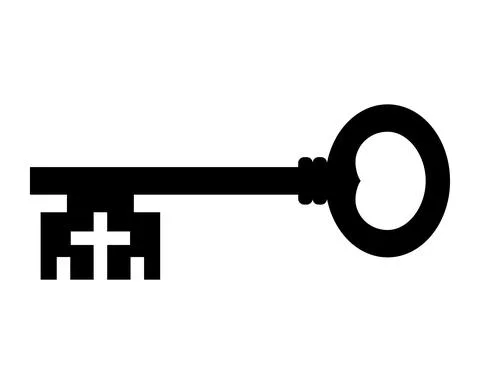 Key icon isolated on white background. vector illustration Stock Illustration