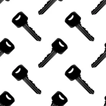 Key icon isolated on white background. Key icon. Lock or unlock sign. Padlock Ilustración de archivo