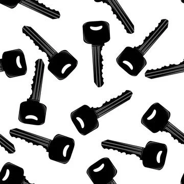 Key icon isolated on white background. Key icon. Lock or unlock sign. Padlock Ilustración de archivo
