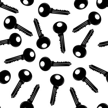 Key icon isolated on white background. Key icon. Lock or unlock sign. Padlock Ilustración de archivo