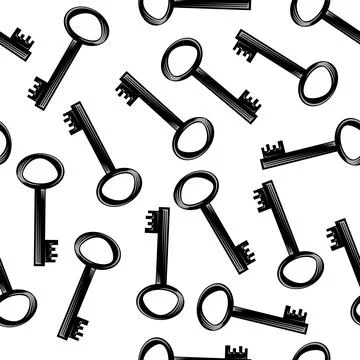 Key icon isolated on white background. Key icon. Lock or unlock sign. Padlock Ilustración de archivo