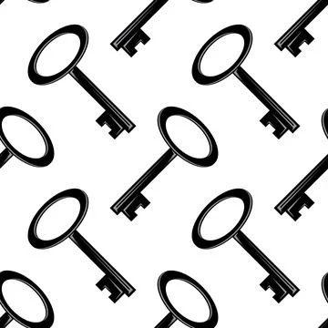 Key icon isolated on white background. Key icon. Lock or unlock sign. Padlock Ilustración de archivo