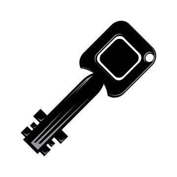 Key icon isolated on white background. Key icon. Lock or unlock sign. Padlock Ilustración de archivo