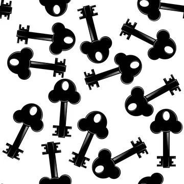 Key icon isolated on white background. Key icon. Lock or unlock sign. Padlock Ilustración de archivo