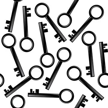 Key icon isolated on white background. Key icon. Lock or unlock sign. Padlock Ilustración de archivo