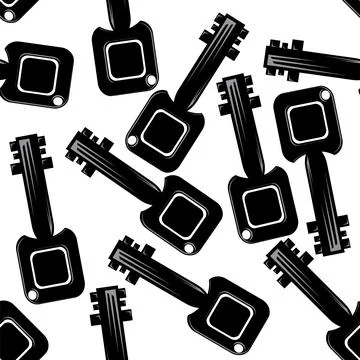 Key icon isolated on white background. Key icon. Lock or unlock sign. Padlock Ilustración de archivo