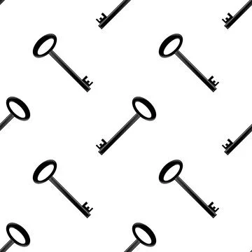 Key icon isolated on white background. Key icon. Lock or unlock sign. Padlock Stock Photos