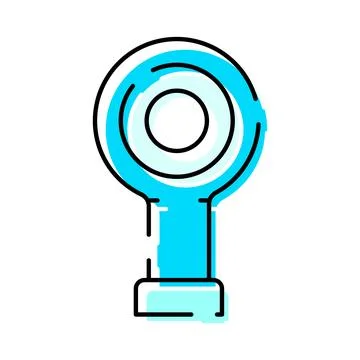 Key icon representing security access and secrets Illustrazione stock