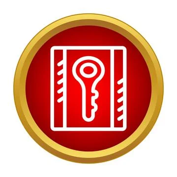Key icon representing security, login, and access solution イラスト素材