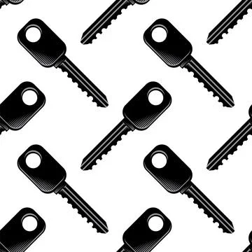 Key icon seamless pattern. Key icon. Lock or unlock sign. Padlock. Lock symbol 스톡 일러스트