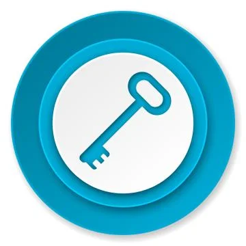 Key icon, secure symbol. Stock Illustration