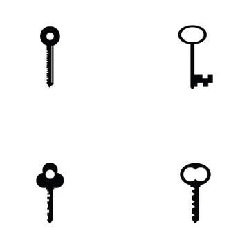 Key icon set Stock Illustration