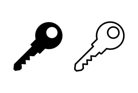 Key icon set. Key vector icon. Key symbol Stock Illustration