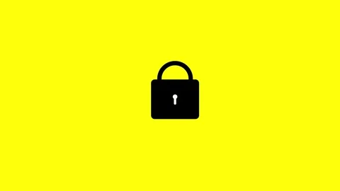 Key icon Simple lock and unlock sign on. Security and password. Shape anima.. Stock Footage 303697827