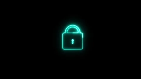 Key icon Simple lock and unlock sign on. Security and password. Shape anima.. Stock Footage 303697853